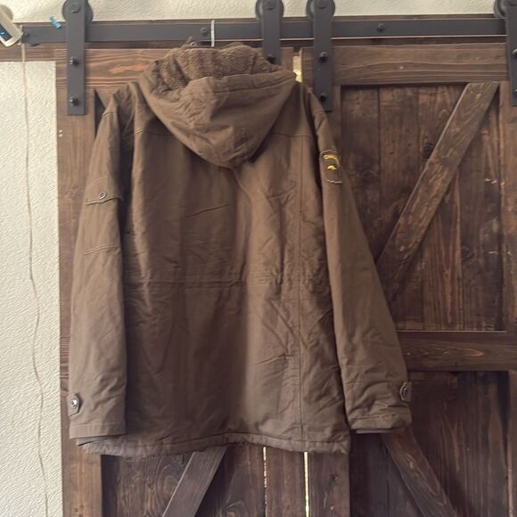 NWT Mens Winter Jacket Military Cargo Bomber Hooded Tactical Zip Sherpa - Picture 7 of 13